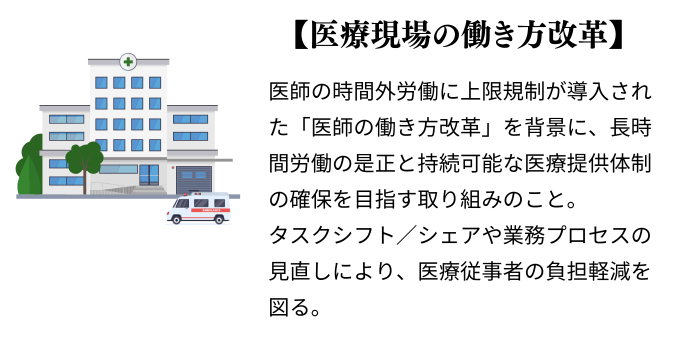 医師の働き方改革で増える現場負担｜タスクシフトを成功させる「在庫